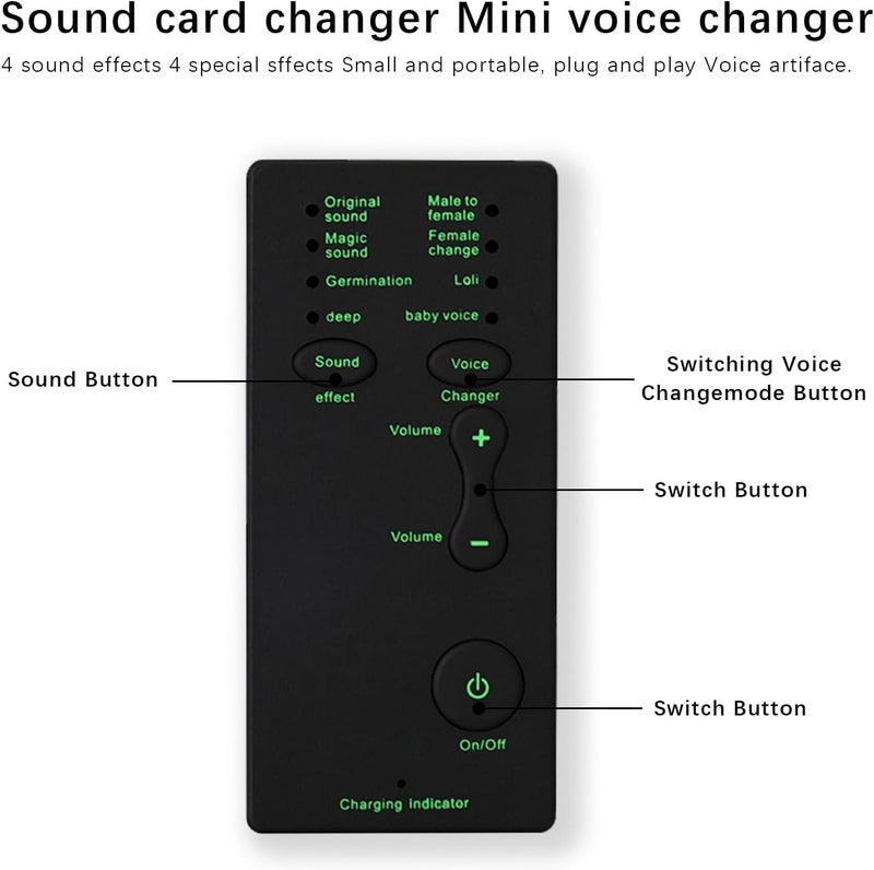 Flylin Portable Voice Changer, Handheld Microphone Voice Modulator Disguiser (M1) - Image 5
